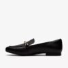 Womens Tamna Iris Black Leather Loafer Womens Tamna Iris Black Leather Loafer