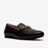Womens Tamna Iris Black Leather Loafer Womens Tamna Iris Black Leather Loafer