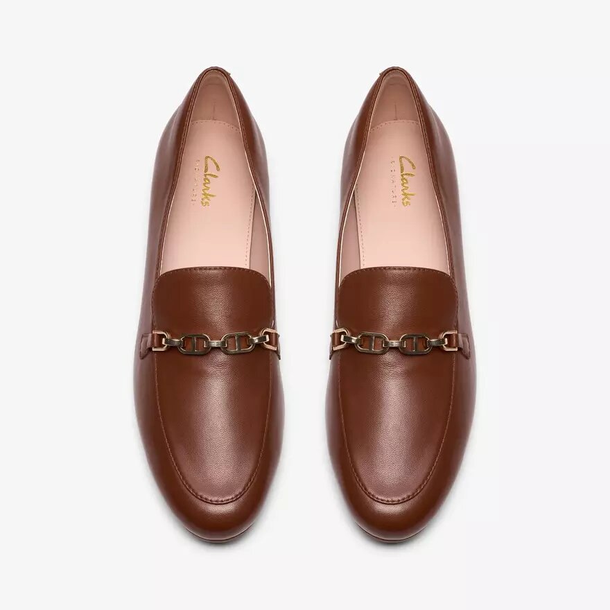 Womens Tamna Iris Tan Leather Loafer Womens Tamna Iris Tan Leather Loafer