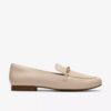 Womens Tamna Iris White Leather Loafer Womens Tamna Iris White Leather Loafer