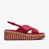 Womens Tessiah Cross2 Pink Interest Wedges