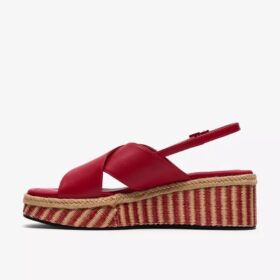 Womens Tessiah Cross2 Pink Interest Wedges