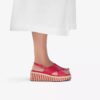 Womens Tessiah Cross2 Pink Interest Wedges