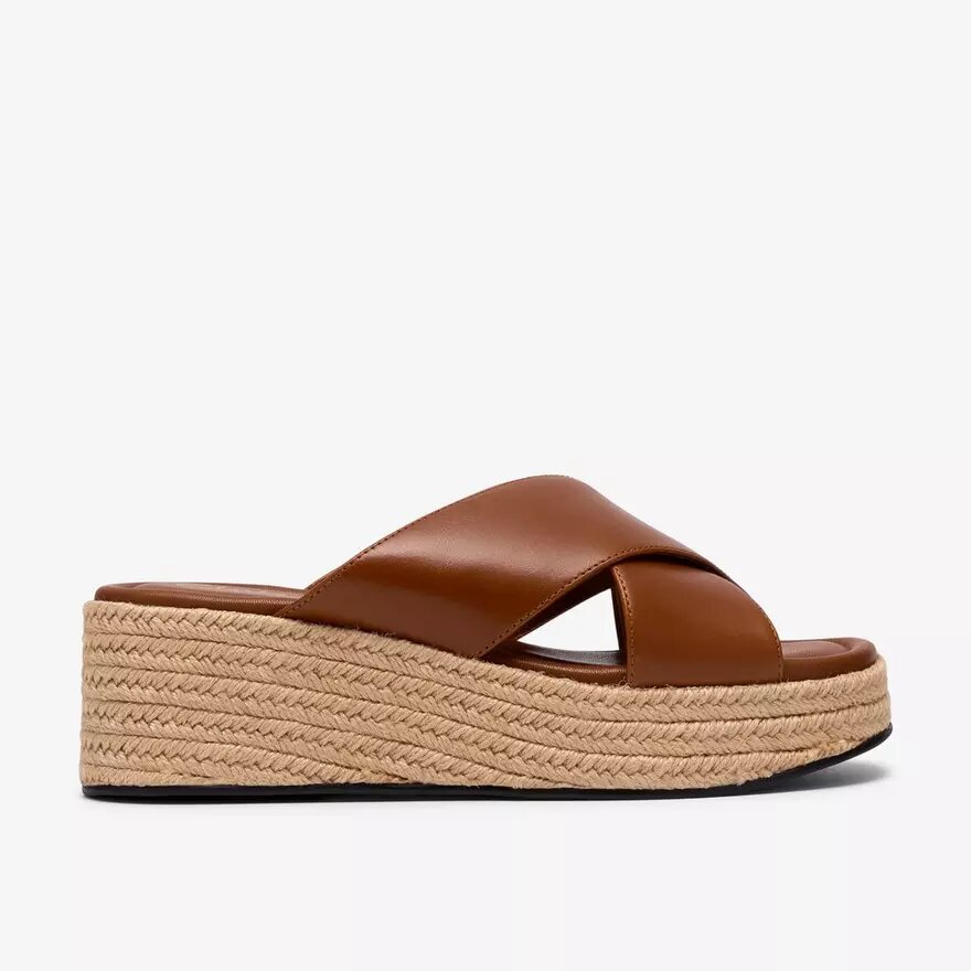 Womens Tessiah Mule2 Tan Leather Wedges Womens Tessiah Mule2 Tan Leather Wedges
