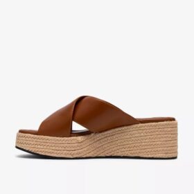 Womens Tessiah Mule2 Tan Leather Wedges