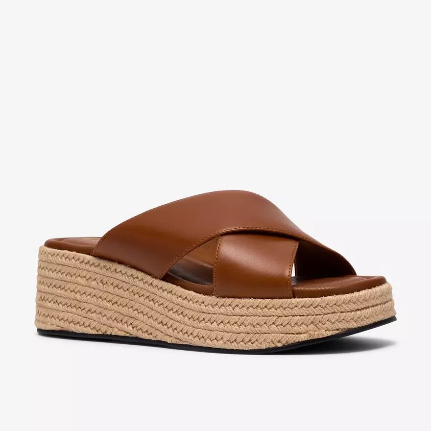 Womens Tessiah Mule2 Tan Leather Wedges Womens Tessiah Mule2 Tan Leather Wedges
