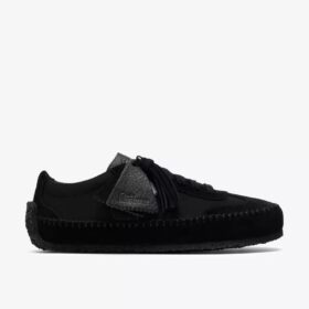 Womens Tor Low Black Suede Lace up Shoes