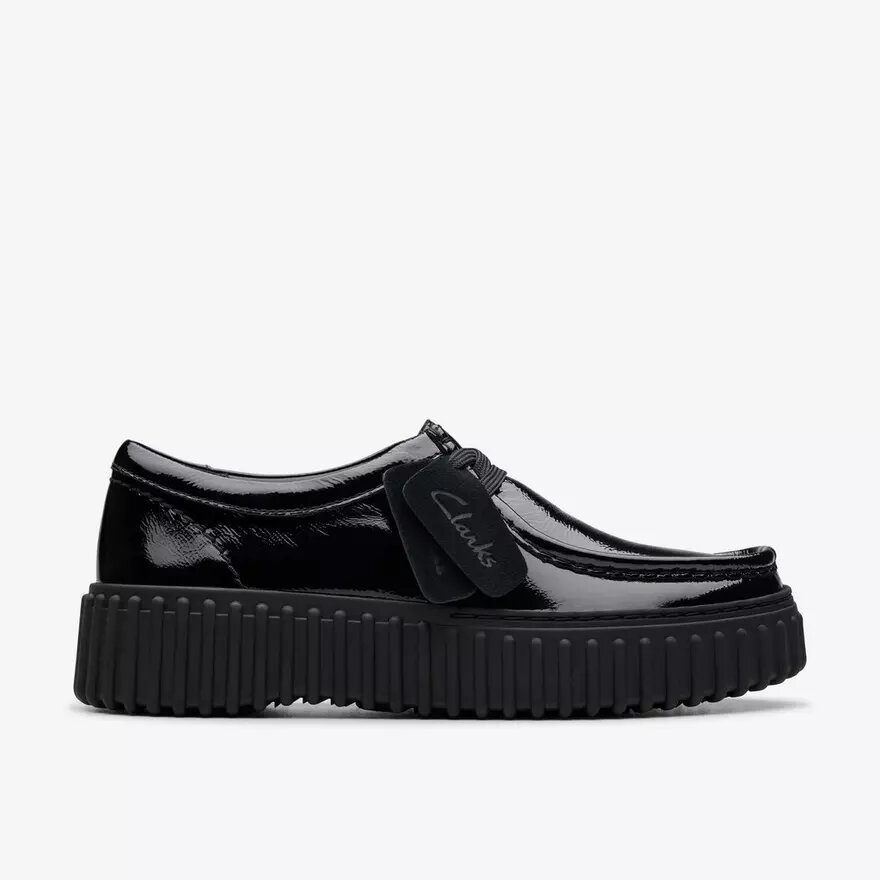 Womens Torhill Bee Black Patent Wallabee Womens Torhill Bee Black Patent Wallabee
