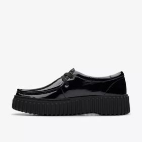 Womens Torhill Bee Black Patent Wallabee