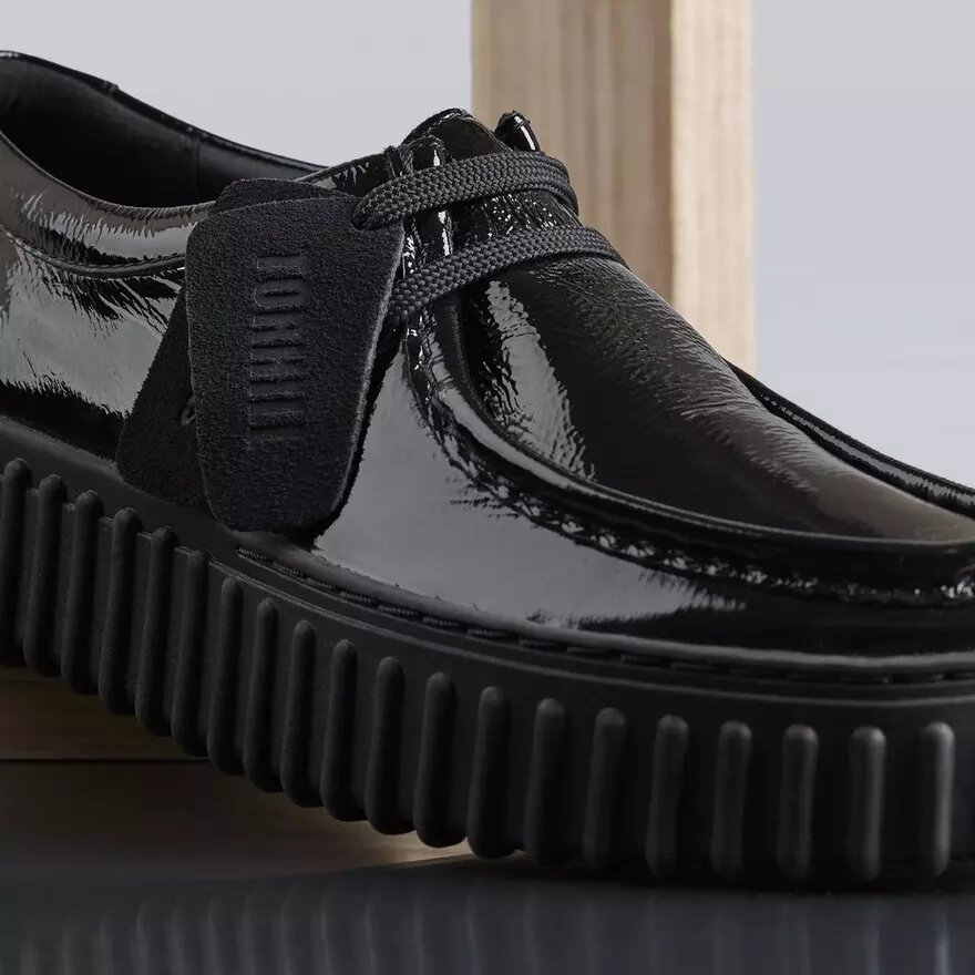 Womens Torhill Bee Black Patent Wallabee Womens Torhill Bee Black Patent Wallabee