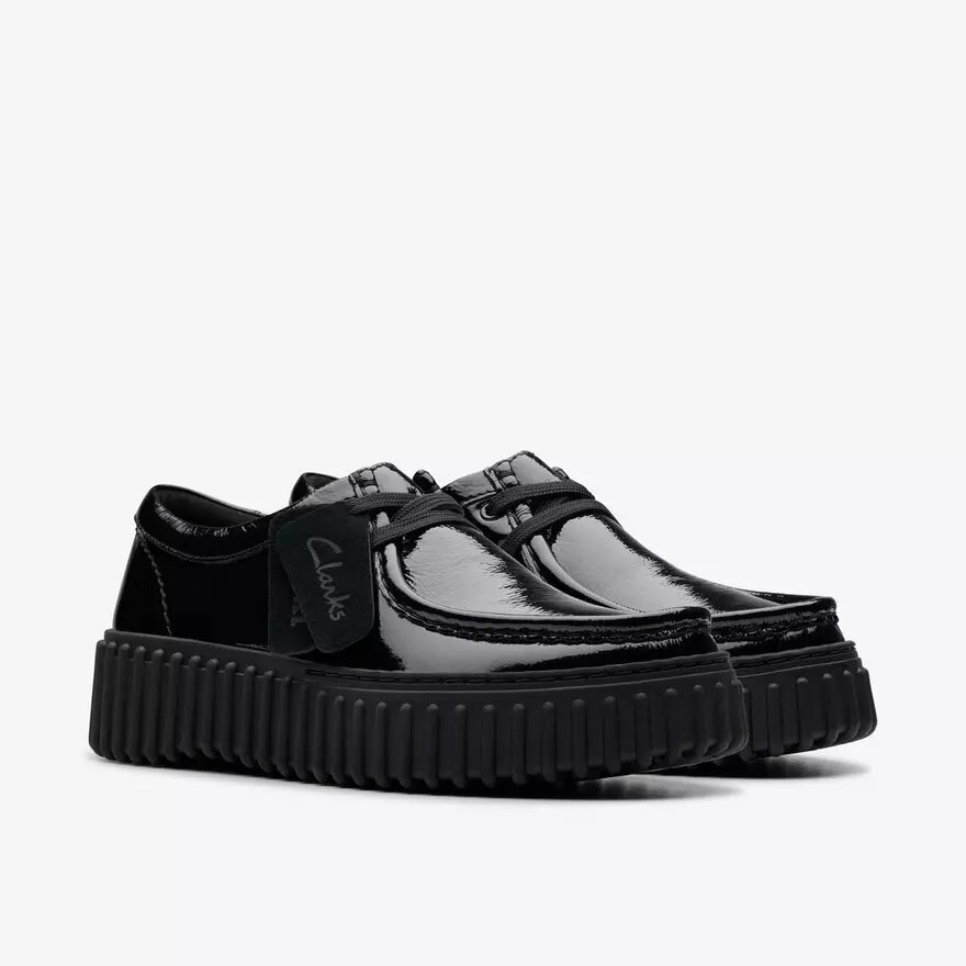 Womens Torhill Bee Black Patent Wallabee Womens Torhill Bee Black Patent Wallabee