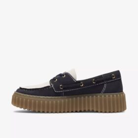 Womens Torhill Boat Navy Combination Boat Shoes