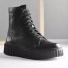 Womens Torhill Rise Black Leather Ankle Boots Us Womens Torhill Rise Black Leather Ankle Boots Us