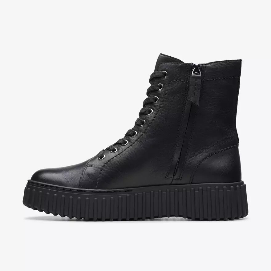 Womens Torhill Rise Black Leather Ankle Boots Us Womens Torhill Rise Black Leather Ankle Boots Us