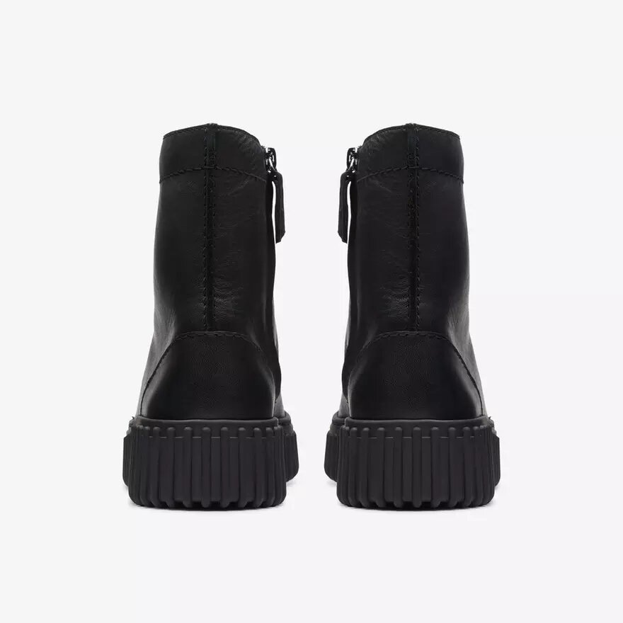 Womens Torhill Rise Black Leather Ankle Boots Us Womens Torhill Rise Black Leather Ankle Boots Us