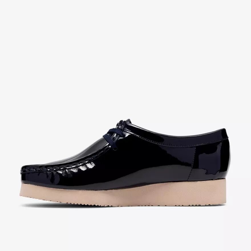 Womens Wallabee 2604 Navy Patent Wallabees Womens Wallabee 2604 Navy Patent Wallabees