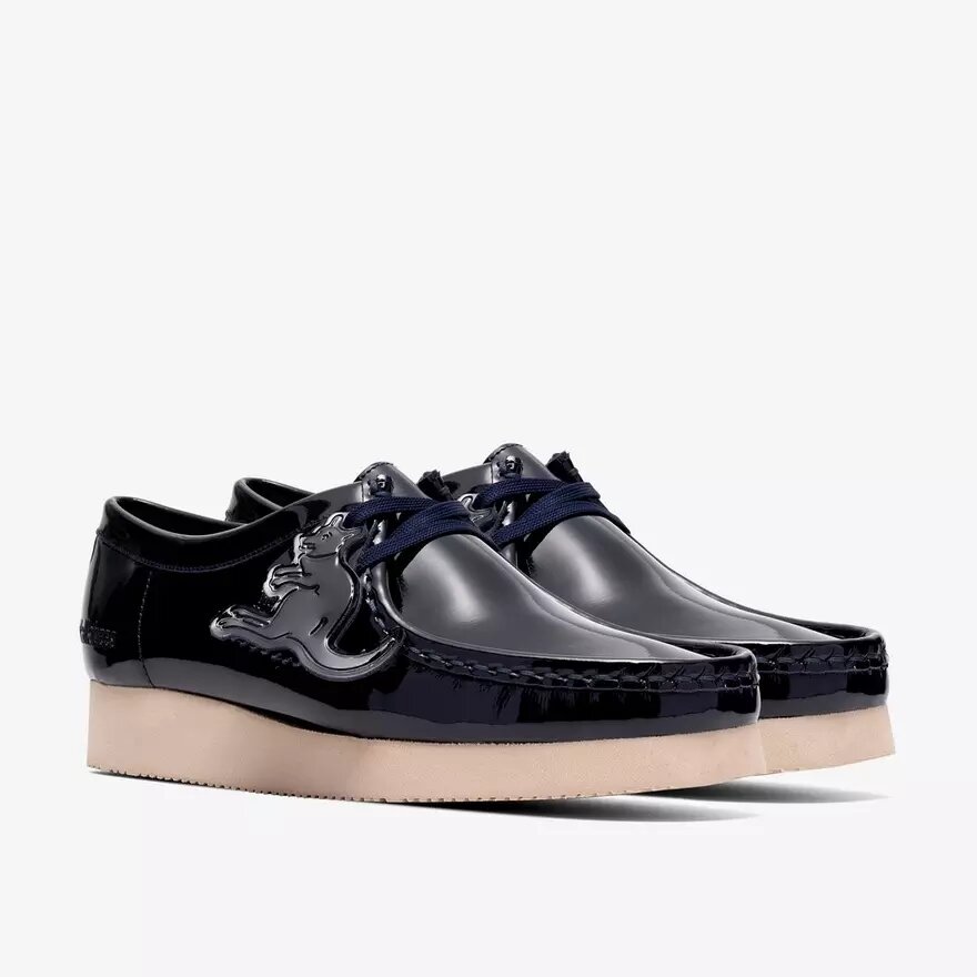 Womens Wallabee 2604 Navy Patent Wallabees Womens Wallabee 2604 Navy Patent Wallabees