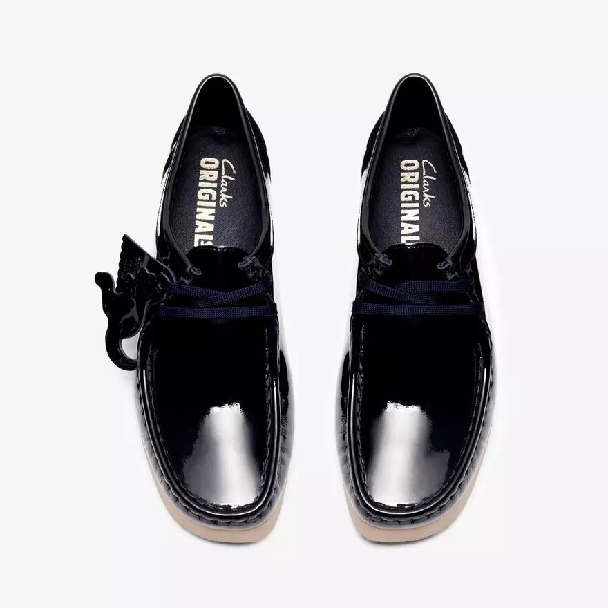 Womens Wallabee 2604 Navy Patent Wallabees Womens Wallabee 2604 Navy Patent Wallabees