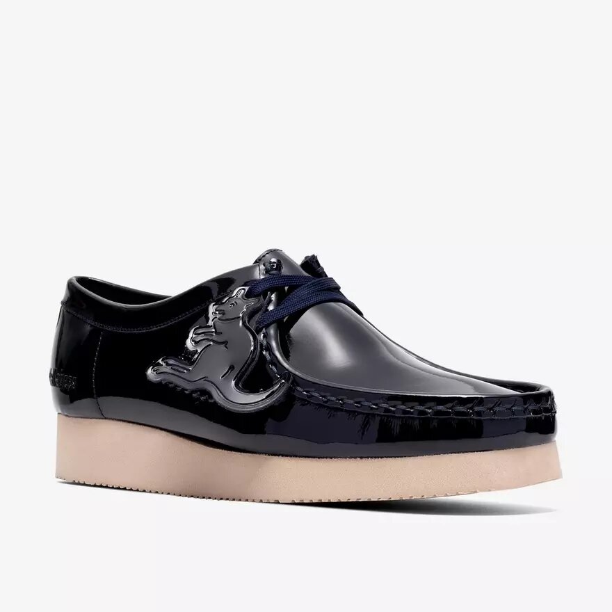 Womens Wallabee 2604 Navy Patent Wallabees Womens Wallabee 2604 Navy Patent Wallabees