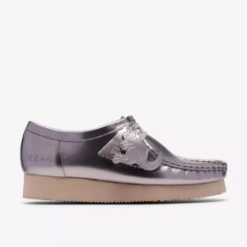 Womens Wallabee 2604 Silver Patent Wallabees