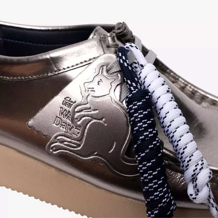 Womens Wallabee 2604 Silver Patent Wallabees Womens Wallabee 2604 Silver Patent Wallabees