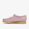 Womens Wallabee Baby Pink Leather Wallabees Womens Wallabee Baby Pink Leather Wallabees