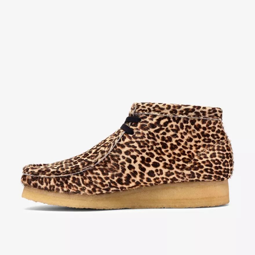 Womens Wallabee Boot Leopard Print Womens Wallabee Boot Leopard Print