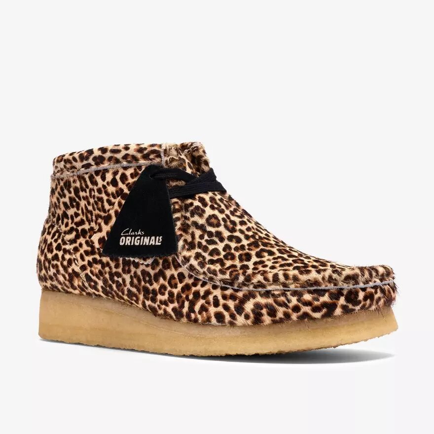 Womens Wallabee Boot Leopard Print Womens Wallabee Boot Leopard Print
