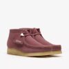 Womens Wallabee Boot. Rose Brown Suede