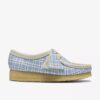 Womens Wallabee Gingham Blue Check Womens Wallabee Gingham Blue Check