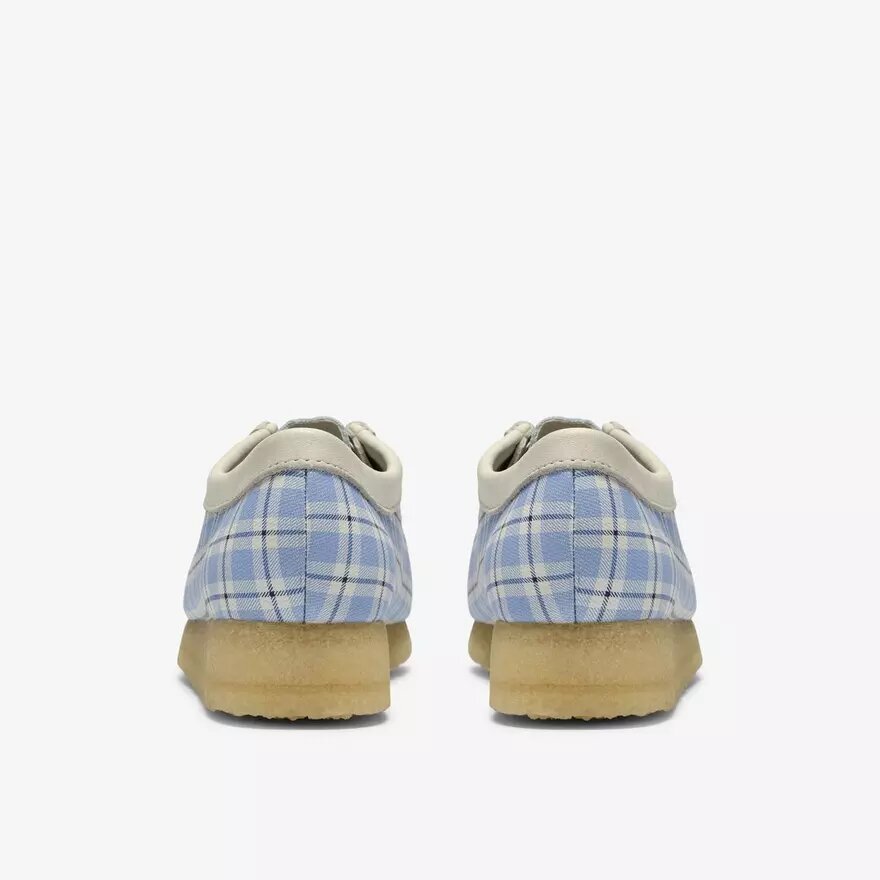 Womens Wallabee Gingham Blue Check Womens Wallabee Gingham Blue Check