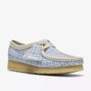 Womens Wallabee Gingham Blue Check Womens Wallabee Gingham Blue Check
