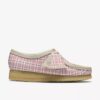 Womens Wallabee Gingham Pink Check