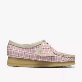 Womens Wallabee Gingham Pink Check