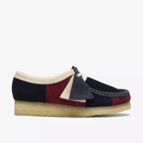 Womens Wallabee Navy Stripe Wallabees