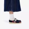 Womens Wallabee Navy Stripe Wallabees