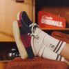 Womens Wallabee Navy Stripe Wallabees