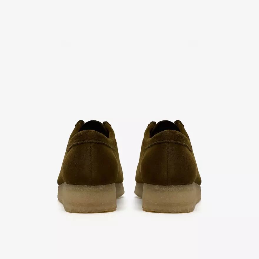 Womens Wallabee Olive Suede Wallabees Womens Wallabee Olive Suede Wallabees