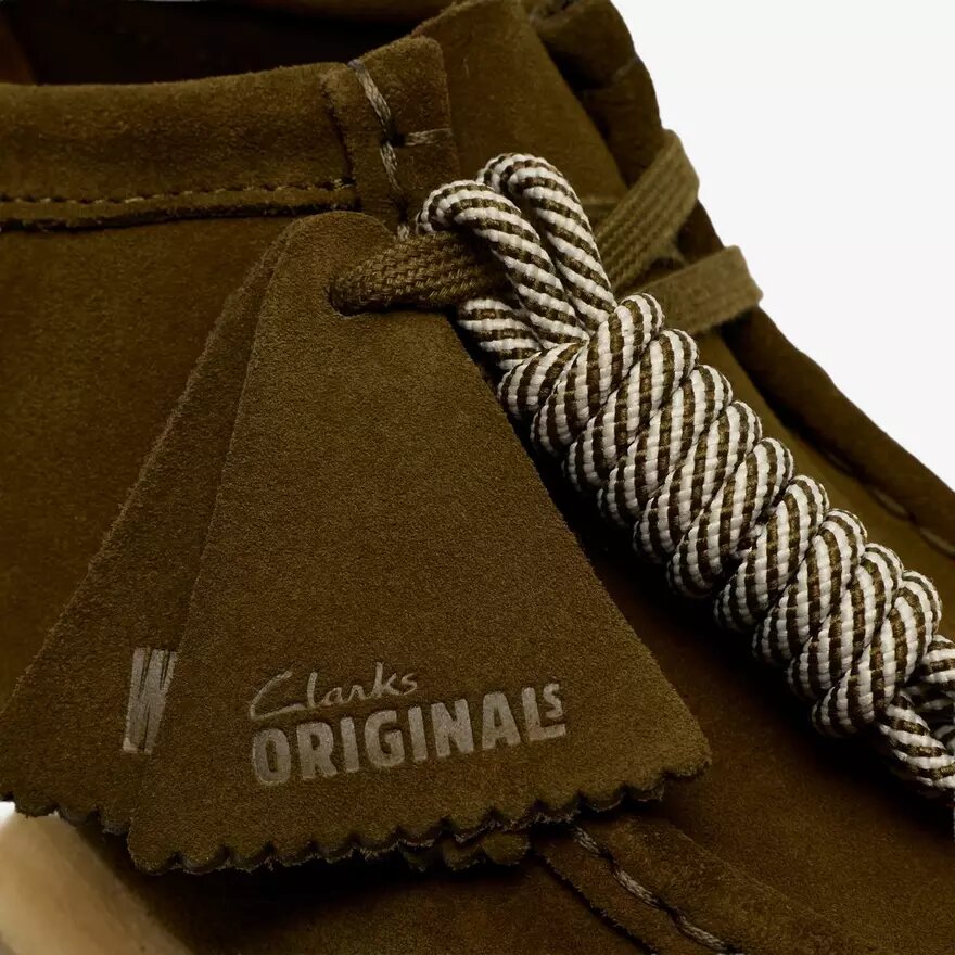 Womens Wallabee Olive Suede Wallabees Womens Wallabee Olive Suede Wallabees