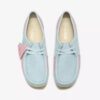 Womens Wallabee Pale Blue Pink Stripe Womens Wallabee Pale Blue Pink Stripe