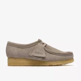 Womens Wallabee Pale Grey Suede