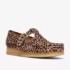 Womens Wallabee T Bar Leopard Print Shoes Womens Wallabee T Bar Leopard Print Shoes