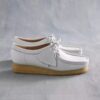 Womens Wallabee White Grain Leather Womens Wallabee White Grain Leather