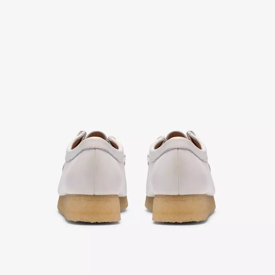 Womens Wallabee White Grain Leather Womens Wallabee White Grain Leather
