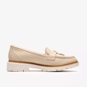 Womens Westlynn Bella Cream Leather Loafers