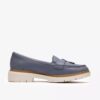 Womens Westlynn Bella Denim Blue Leather Loafers