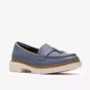 Womens Westlynn Bella Denim Blue Leather Loafers