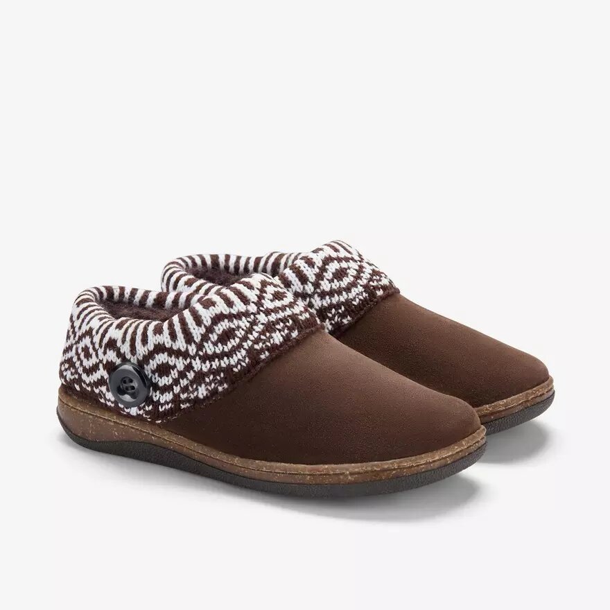 Womens Willowdean Sweater Dark Brown Slippers Womens Willowdean Sweater Dark Brown Slippers