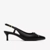 Womens Zarey Bow Black Leather Pumps Womens Zarey Bow Black Leather Pumps