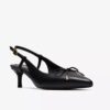 Womens Zarey Bow Black Leather Pumps Womens Zarey Bow Black Leather Pumps